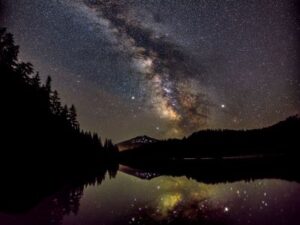 Todd Lake My Bachelor night sky