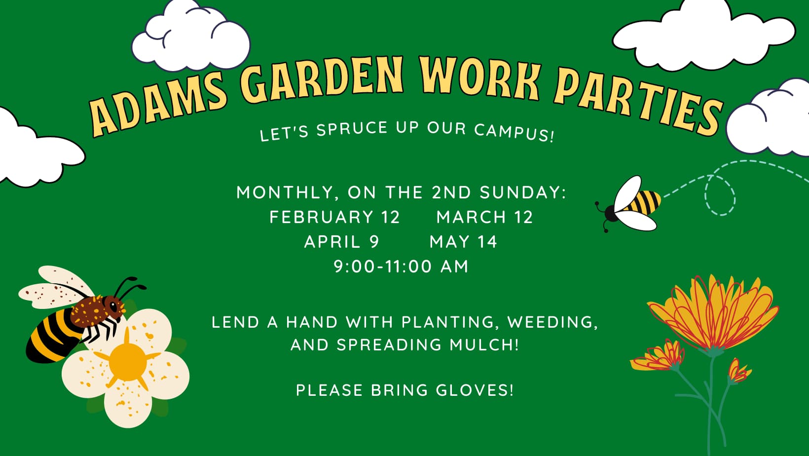 Adams Elementary Garden Work Parties